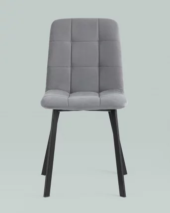 Стул Oliver Square велюр Серый_3